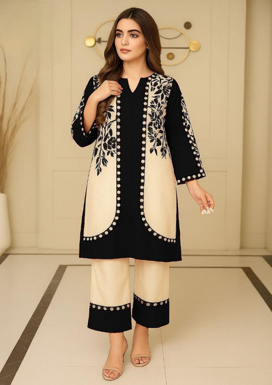 2 PC Ladies printed Coord khaddar suit
